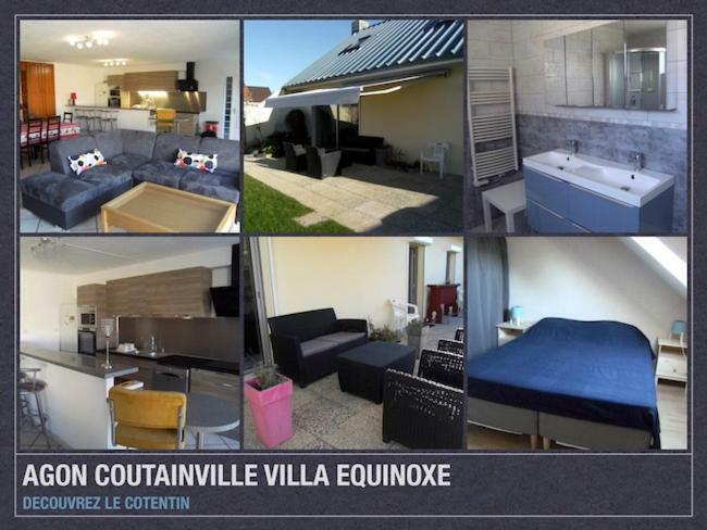 Villa Toscana 250 M De La Plage Agon-Coutainville Bagian luar foto